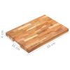 Chopping Board 19.7"x13.8"x1.6" Solid Wood Acacia